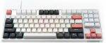 Thunderobot KG3089 White Mechanical Gaming Keyboard 89 Red Switch Keys