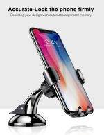 Baseus SUYL-XP0S Osculum Type Gravity Dashboard Car Mount Black - Image 4