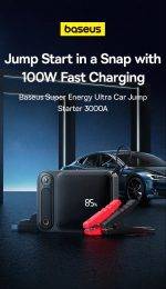 Baseus Car Jump Start Booster & Powerbank 26800maH 3000A - Image 4