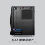 Armaggeddon Gaming Case ATX 3xARGB TRITRON 3 Black - Image 4