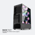 Armaggeddon Gaming Case ATX 3xARGB TRITRON 3 Black - Image 3