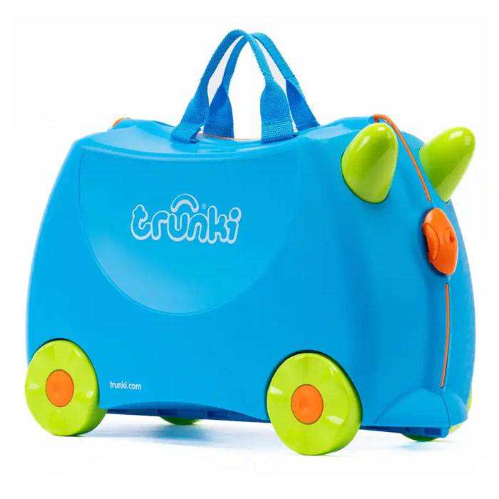 Trunki Terrance SK7 μπλε βαλίτσα ταξιδιού για παιδιά με ροδάκια