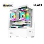 Armaggeddon Gaming Case M-ATX AQUARON Duplex ONE White + 3xARGB (Bottom USB) - Image 2