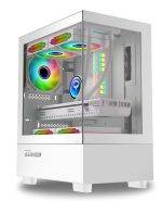 Armaggeddon Gaming Case M-ATX AQUARON Duplex White (310mm VGA)