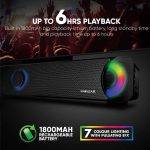 SonicGear SONICBAR BT300 Pro Portable BT/FM RGB Soundbar - Image 4