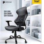 Armaggeddon Office Chair Mesh/PVC FLEXION AIR Black - Image 2
