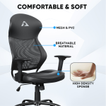 Armaggeddon Office Chair Mesh/PVC FLEXION AIR Black - Image 5