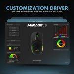 Armaggeddon Gaming Mouse Wired+2.4G+BT Recharge 600mAh MIRAGE-VI Black - Image 6