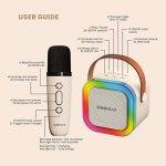 SonicGear IOX K200 Karaoke Portable Speaker BT & Wireless Mic White - Image 3