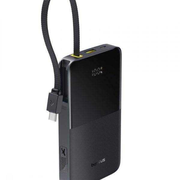 Baseus Powerbank 22.5W 10000mAh + Display EnerFill FC51 Bipow2 Pro Black
