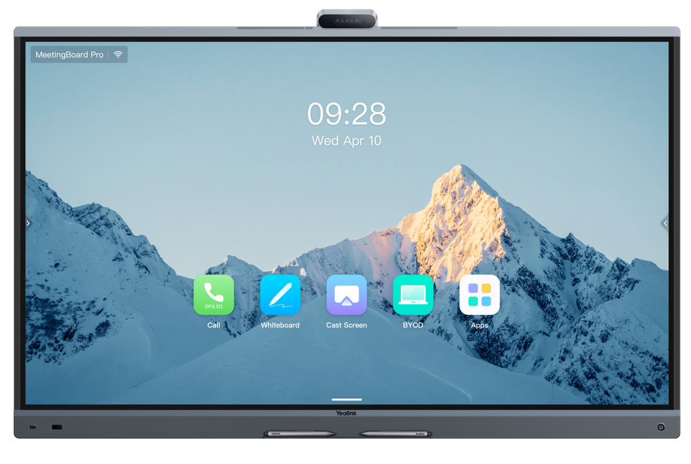 Yealink MeetingBoard Pro 75" 4K Interactive Display with AI Triple-Eye Camera 50MP & AI Enhanced Audio MB75Pro-A02