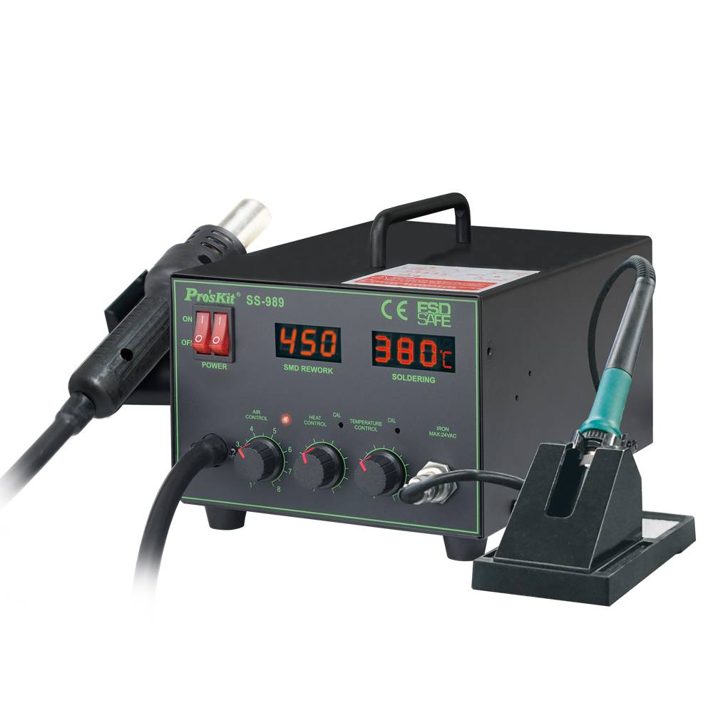 Proskit Soldering Station with LCD Display & Hot Air SS-989B