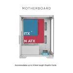 Armaggeddon Aquaron Micro ATX Gaming Case White - Image 4