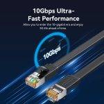 Vention NETWORK Cable CAT7 Flat 3.0m Black ICGBI - Image 4