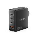 MINIX GaN Wall Charger 100W 3xUSB-C/1xUSB-A NEO P100 - Image 4
