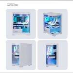 Armaggeddon Aquaron Micro ATX Gaming Case White - Image 2