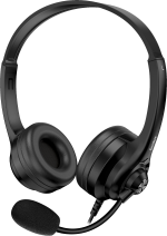 Genius PC Headset USB-A+C InLine Control & Ultra Soft Foam Cushions HS-235U AI (A+C) - Image 2