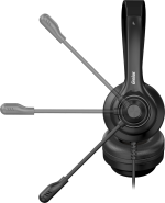 Genius PC Headset USB-A+C InLine Control & Ultra Soft Foam Cushions HS-235U AI (A+C) - Image 5