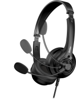 Genius PC Headset USB-A+C InLine Control & Ultra Soft Foam Cushions HS-235U AI (A+C) - Image 6