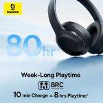 Baseus Headphones Over Ear Bass BH1 Lite Black - Image 4
