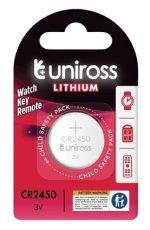 Uniross Lithium-Button Cell CR2450 Battery (1pc)