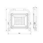 Rexer Floodlight Portable Mains Powered 100W 4000k 11000 lms RX08030 - Image 5