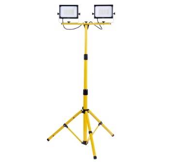 Rexer Floodlight with Tripod Mains Powered 4000k 2 x 50W / 5500 lms RX08052