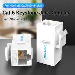 Vention NETWORK Keystone Jack CAT6 UTP Coupler White IPGW0 - Image 2