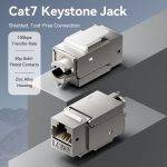 Vention NETWORK Keystone Jack CAT7 UTP Toolless Grey IRJH0 - Image 2