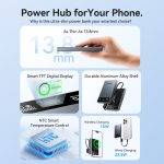 Vention MA Powerbank Wireless Magnetic 10000mAh 22.5W Wireless 15W Ultra Slim Grey FKLH0 - Image 5