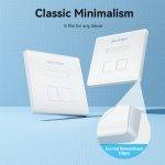 Vention NETWORK Keystone Wall Plate 2-Port White - Image 3