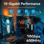 Vention NETWORK Keystone Jack CAT7 UTP Toolless Grey IRJH0 - Image 3