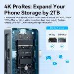 Vention MA Portable Plug & Play Cable-Free NVME Enclosure + 3500mAh PB TZ-KPXH0 - Image 6