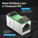 Vention NETWORK Coupler CAT7 FTP Shielded Black IPWB0 - Image 5