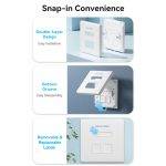 Vention NETWORK Keystone Wall Plate 2-Port White - Image 5