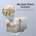 Vention NETWORK Keystone Jack CAT7 UTP Toolless Grey IRJH0 - Image 5