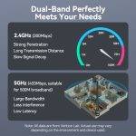 Vention NETWORK USB WiFi Antenna AC650 Dual Band High Gain KDTB0 - Image 6
