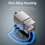 Vention NETWORK Keystone Jack CAT7 UTP Toolless Grey IRJH0 - Image 6