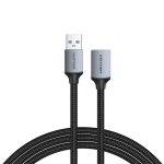 Vention IT Cable USB-A 3.0 M-F Extension Braided Aluminium 3.0m Grey CBLHI - Image 2