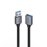 Vention IT Cable USB-A 3.0 M-F Extension Braided Aluminium 3.0m Grey CBLHI - Image 3