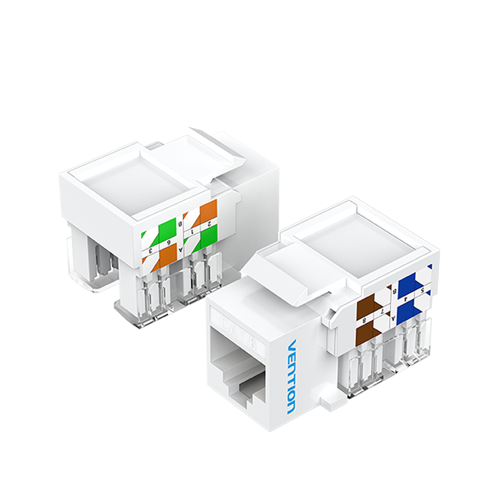 Vention NETWORK Keystone Jack CAT6 UTP White IRFW0