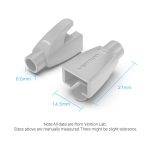 Vention NETWORK Connector Strain Relief Boots RJ45 Grey 50-pack - Image 5
