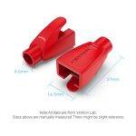 Vention NETWORK Connector Strain Relief Boots RJ45 Red 50-pack - Image 5