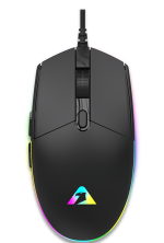 Armaggeddon Gaming Mouse Wired 12800CPI Silent RAVEN III SIGMA STEALTH Black