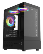 Armaggeddon Gaming Case M-ATX AQUARON DUPLEX 2 CHROMA Black (3x Chroma Fans)