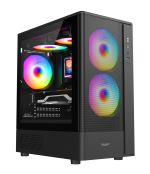 Armaggeddon Gaming Case M-ATX AQUARON NEMO 3 Black (5x RGB Fans & 250W 80+ PSU)