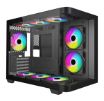 Armaggeddon Gaming Case ATX AQUARON X-Curve GiGa 10 E X10 With 10x ARGB Fans Black