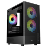 Armaggeddon Gaming Case M-ATX DEEPFREEZE DUPLEX 2 Black 3x ARGB Fans