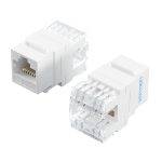 Vention NETWORK Keystone Jack CAT6 UTP 180 degrees White IRHW0