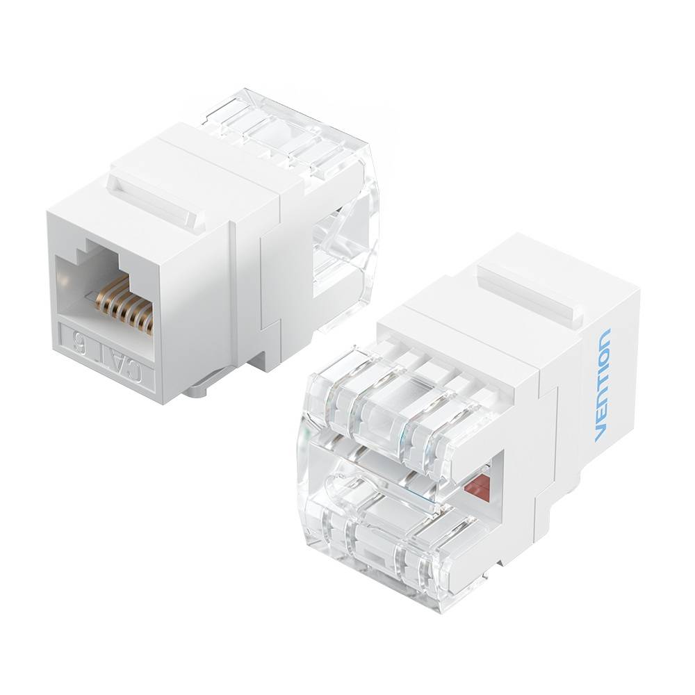 Vention NETWORK Keystone Jack CAT6 UTP 180 degrees White IRHW0